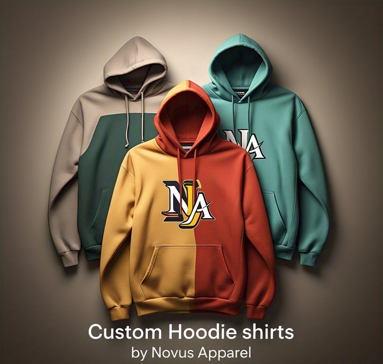 Washed black hoodie with a large tonal embroidered chest logo and smaller embroidered marks on both sleeves