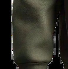 Close-up of a ribbed knit cuff at the end of a fleece sleeve