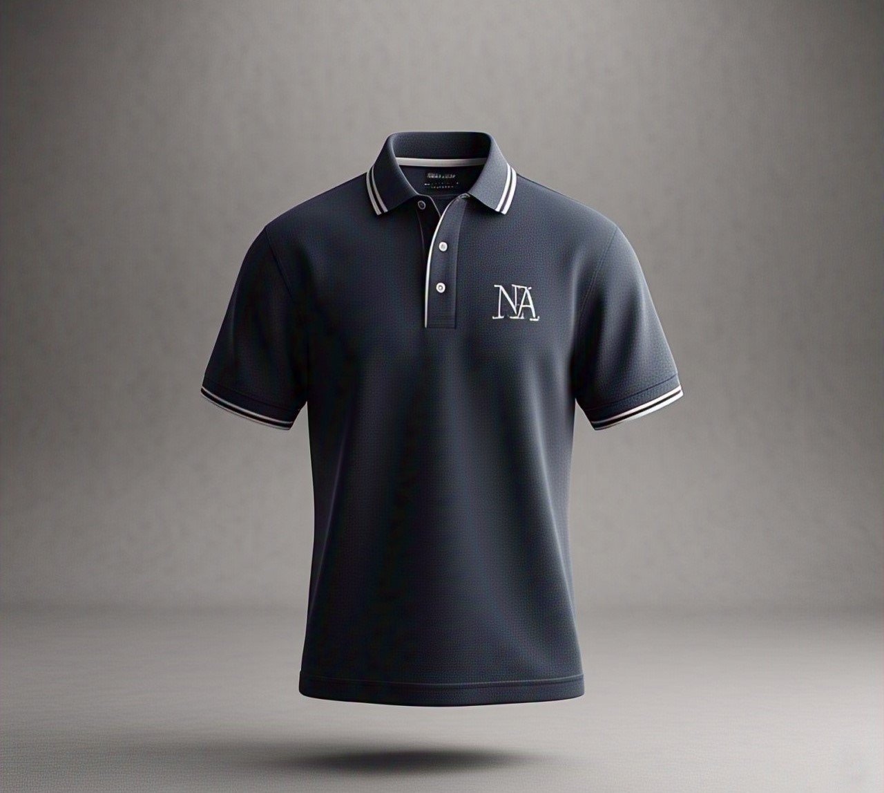 Striped cotton t-shirt with a ribbed crew collar