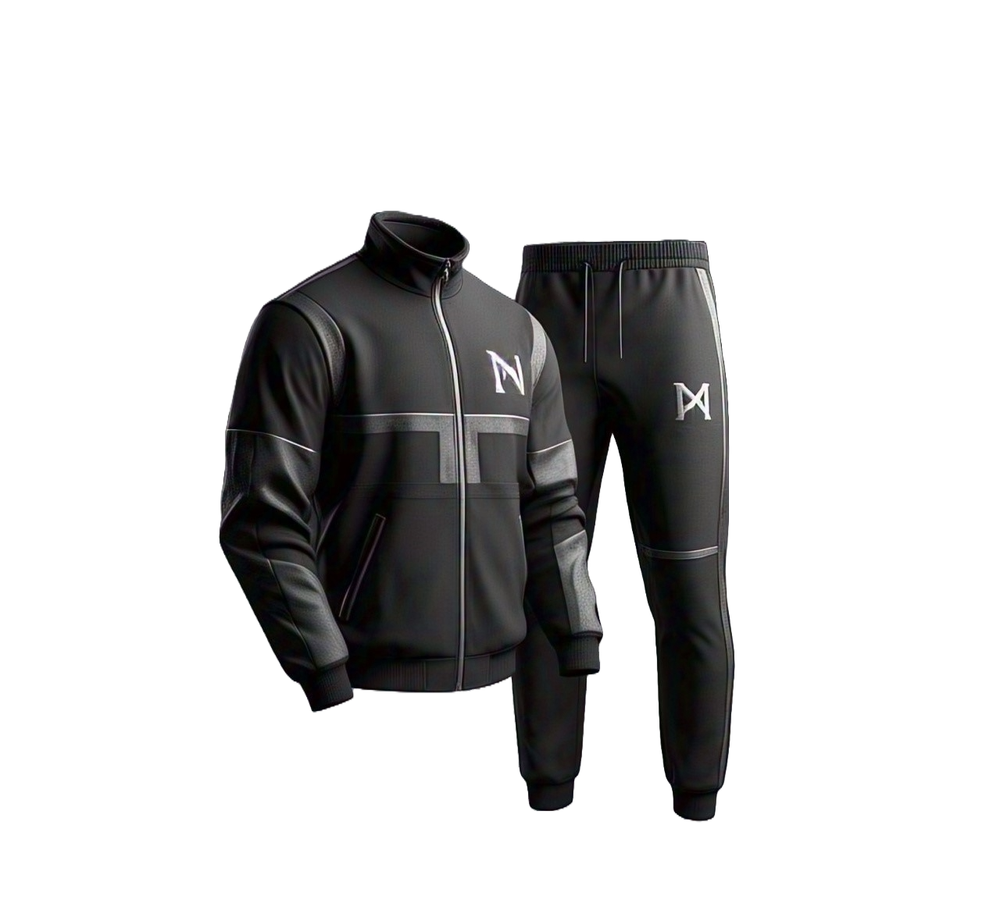 Custom performance tech fleece tracksuit jacket and jogger set